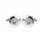 Silver Saucer Cut Crown Crystal Cufflinks 1.JPG